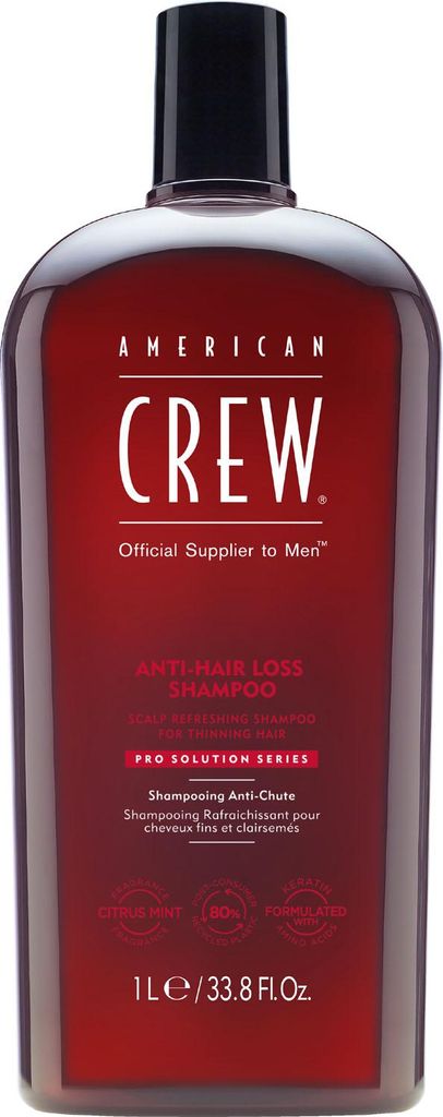 American Crew - Anti-Hairloss Shampoo - 1000 ml Productafbeelding 