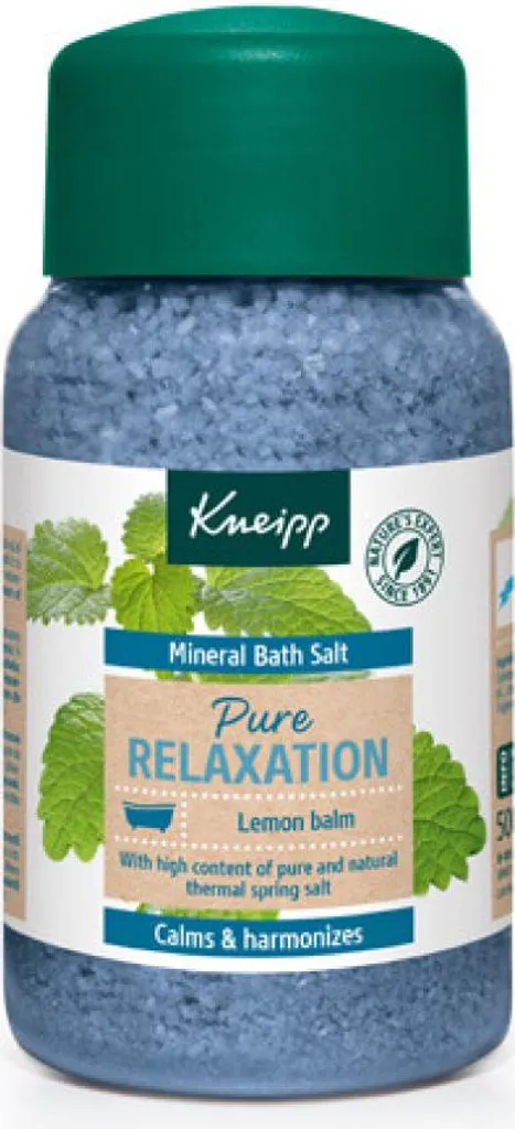 Sels de Bain Relaxants Kneipp Mélisse 500 g pour Spa à Domicile Zen