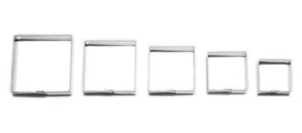 Set van 5 uitsteekvormen, vierkant, afmetingen: 2,5 cm, 3 Productafbeelding 