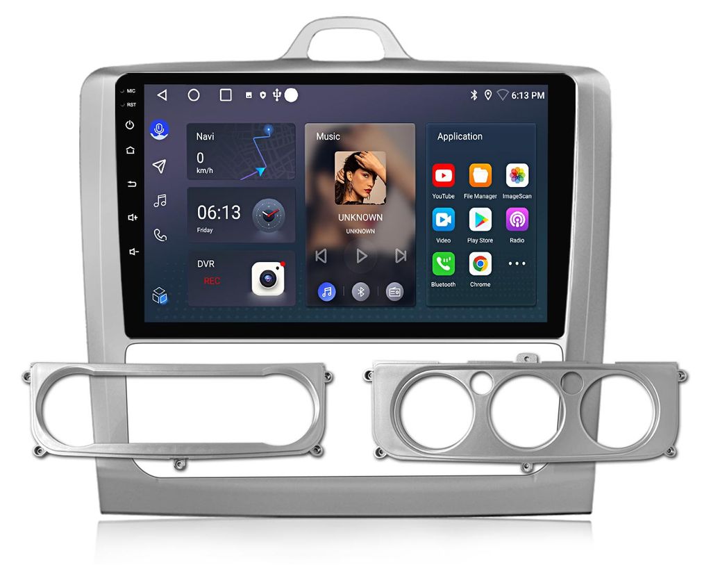 9 Zoll 6+128GB Android Autoradio für Ford Focus MK2 2004-2011 Wireless CarPlay Android Auto 4G WiFi GPS Navi 8Kern RDS DSP DAB+ BT