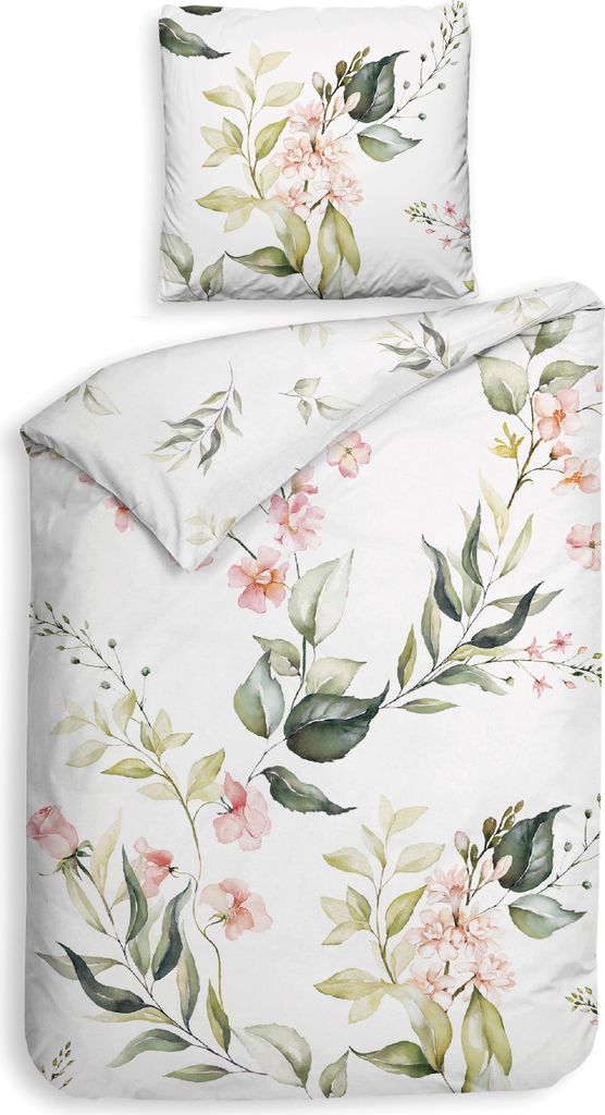 Heckett and Lane Alloro Bettwäsche 135 White Bettwäsche 1 x Bettbezug 135x200 + 1 x Kopfkissenbezug 80x80 White weiß