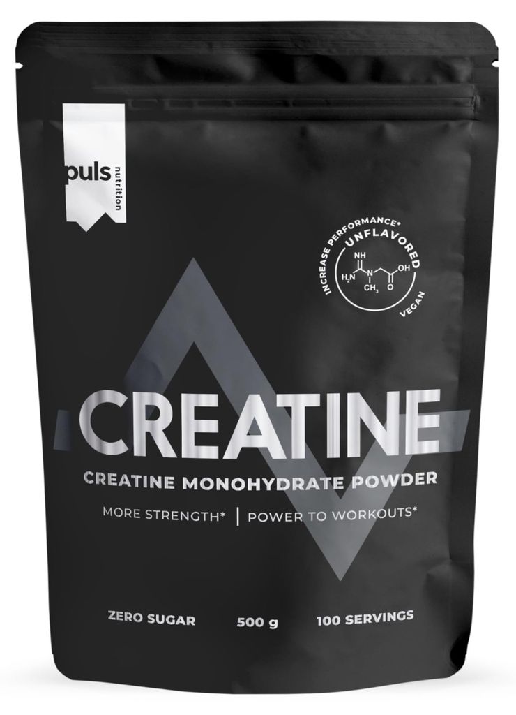 PULS NUTRITION Creatin Monohydrat Pulver 500g – 100% Reines & Mikronisiertes Kreatin – Hochdosiertes & Veganes Kreatinpulver ohne Zusätze
