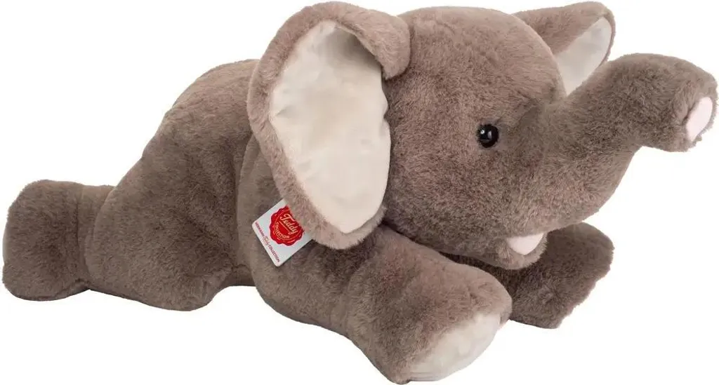 Peluche éléphant Teddy Hermann 55 cm au pelage doux et lavable en machine