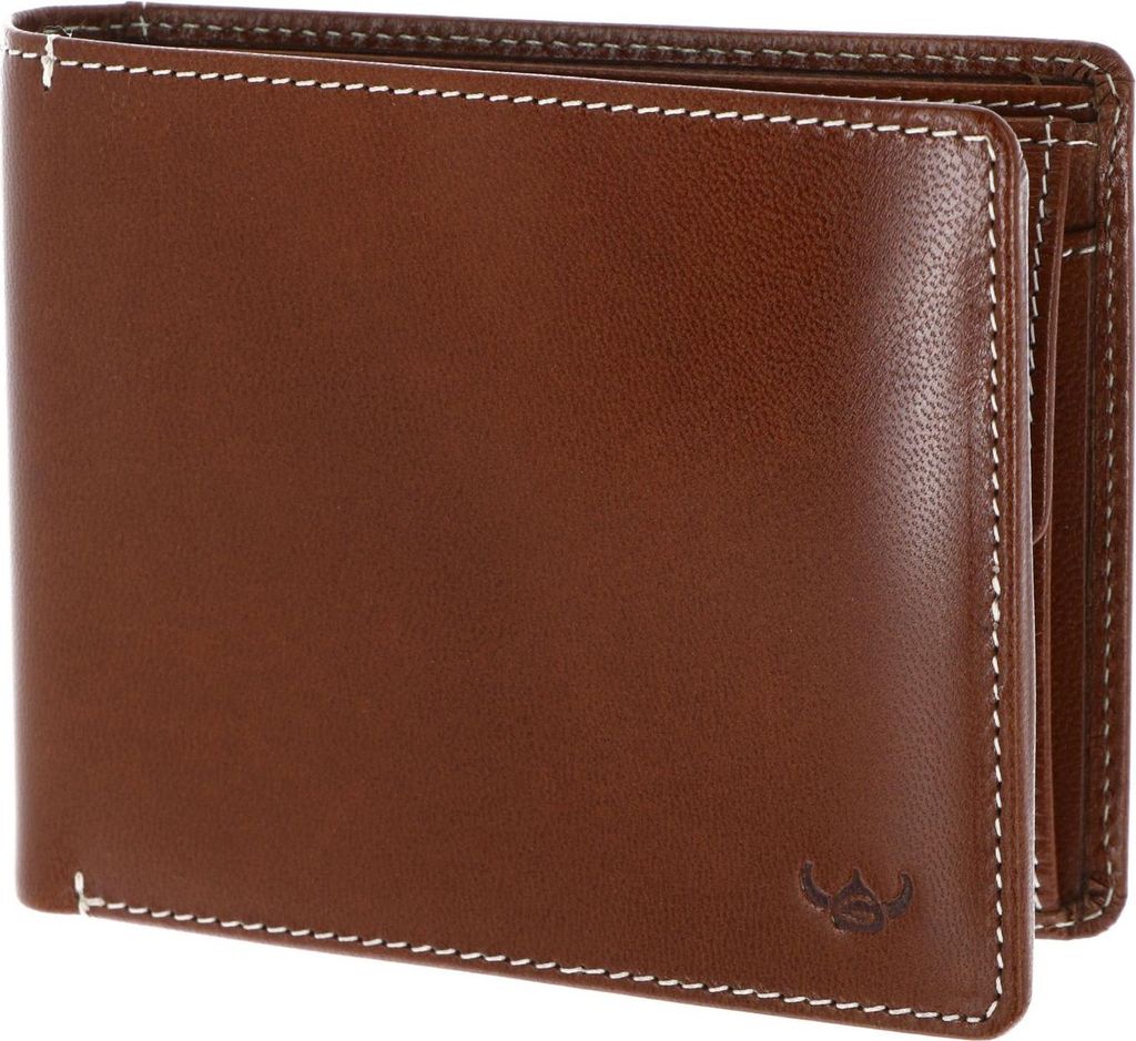 Golden Head Leder Geldbörse Bari RFID Protect Scheintasche 1427 Cognac braun
