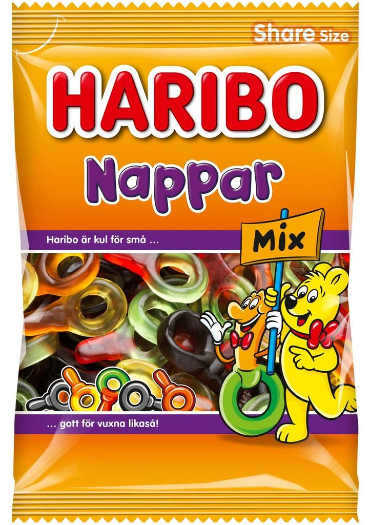 Haribo Nappar Mix 375g Produktbild 