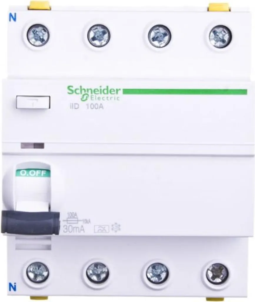 Disjoncteur différentiel iID 4P 100A 30mA Type A pour tableau électrique iID
