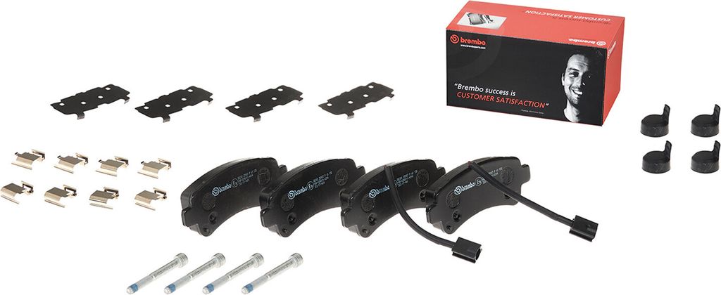 Brembo Bremsbeläge hinten mit Zubehör für Fiat Ducato 250 251 77367094