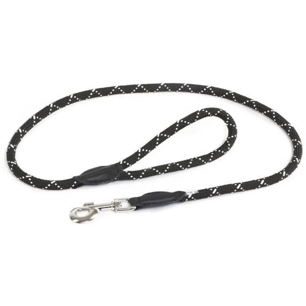 Laisse courte ronde anti-traction 1,2 m rayée pour mieux tenir son chien