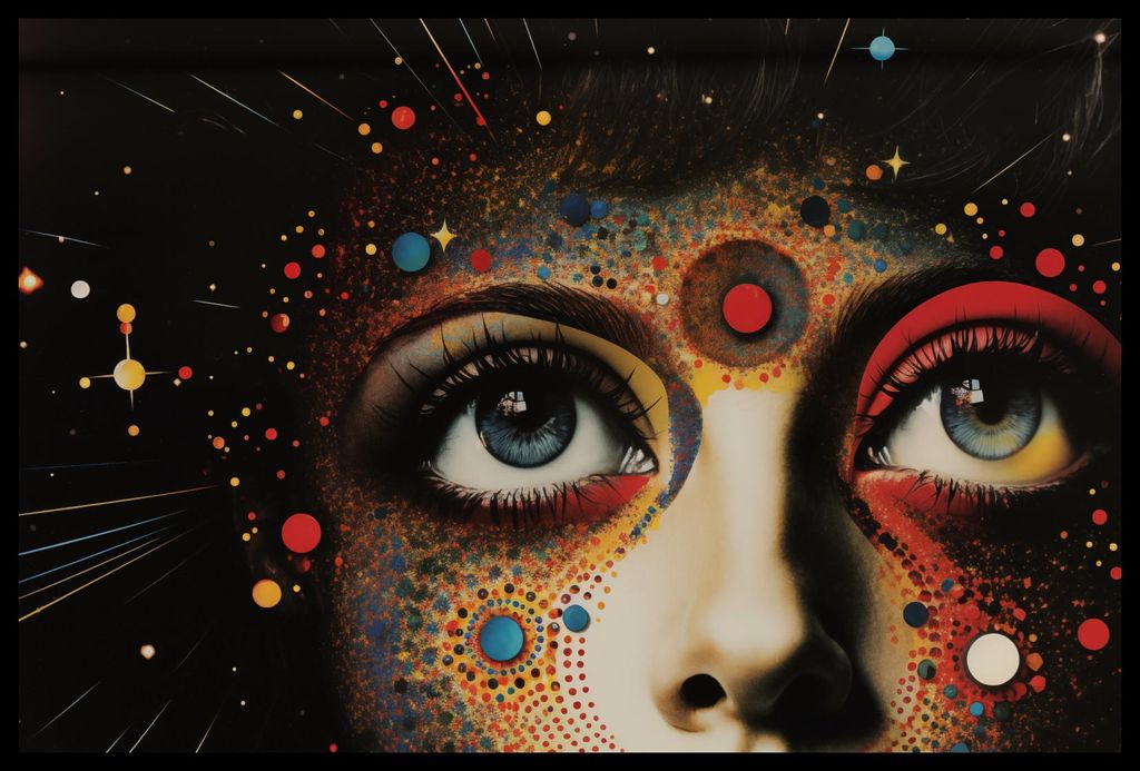 Plakat 60x40cm Selbstentstehende Galaxie