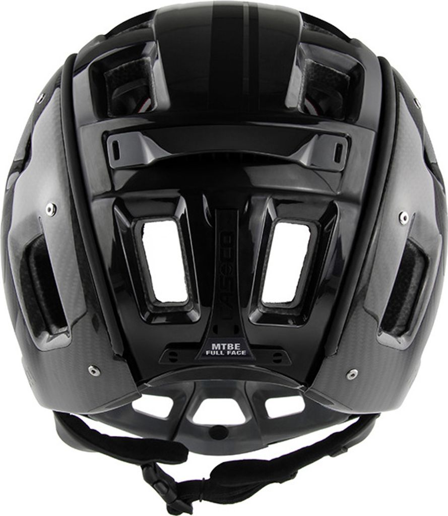 Casco MTBE Carbon Full Face Helm/ Carbon Schwarz/ Rückansicht