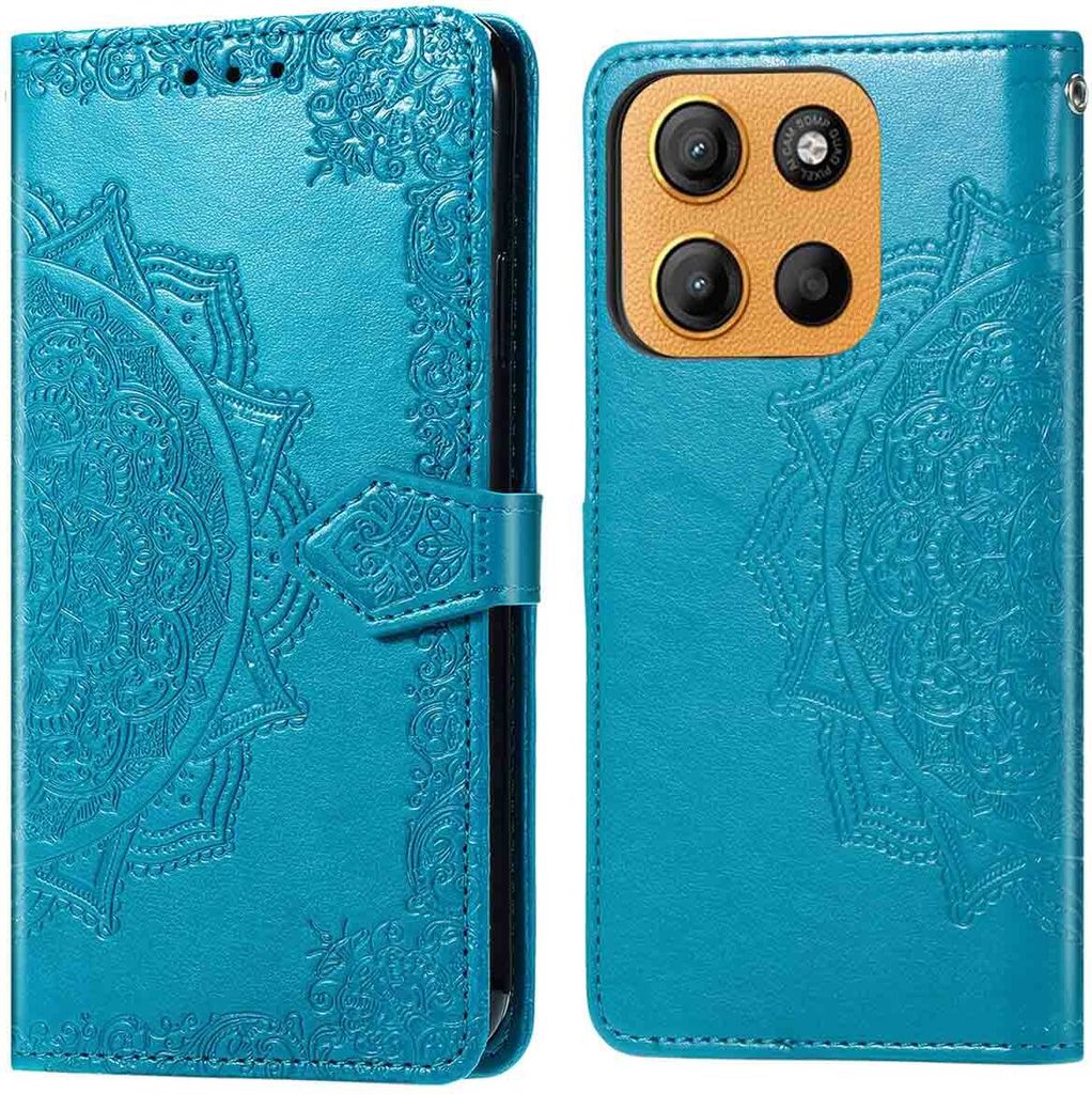 imoshion Mandala Klapphülle Motorola Moto G15 / G15 Power - Türkis