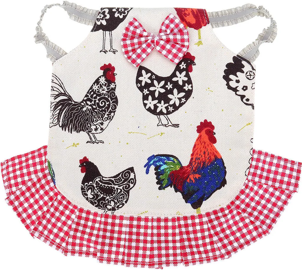 Grembiule Protettivo Gallina: Giacca in Cotone per Ricrescita Piume