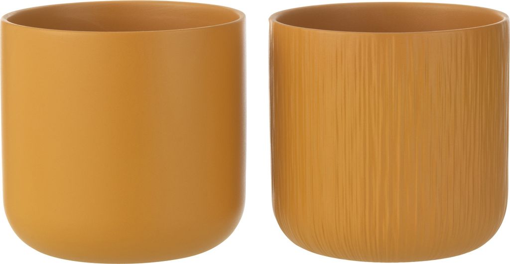 J-Line J-Line Blumentopf Gen - Keramik - Ocker - Large - 2 Produktbild 