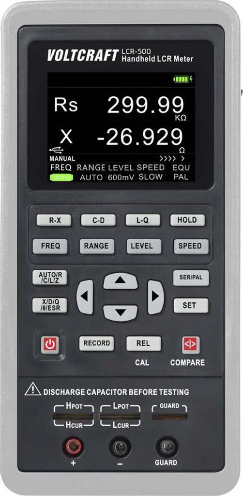 Voltcraft LCR-500 Enregistreur de données LCR avec protection CAT I VC