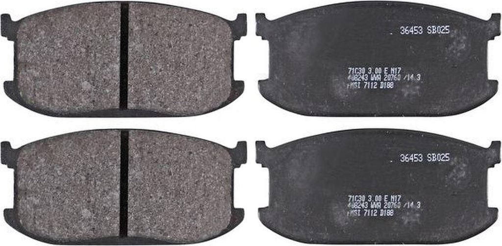 Bremsbelagsatz ohne Verschleißsensor 14,5 mm A.B.S. für u.a. MAZDA 323