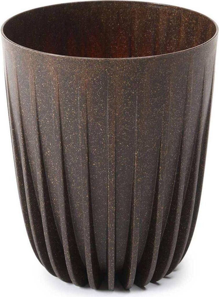 HowHomely Blumentopf Rund 46 cm Höhe, Pflanzkübel, Braun Übertopf für garten balkon