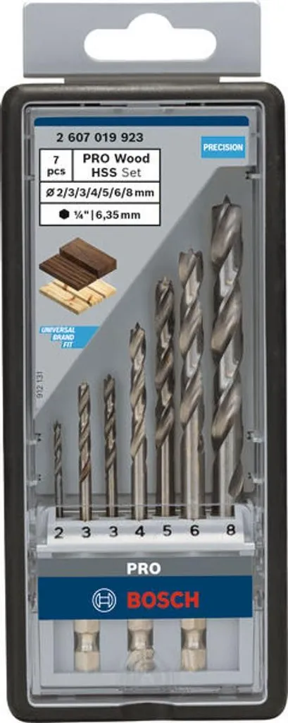Offerta Set Bosch Robust Line: 7 Punte Legno Professionali Alta Precisione - 3