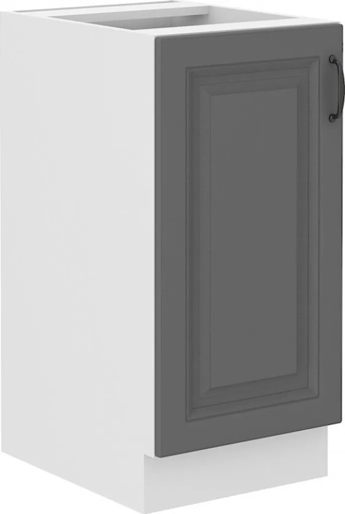 Armadietto Sottobase SOPHIA 40 cm Grigio Bianco | Mobile Cucina Qualità