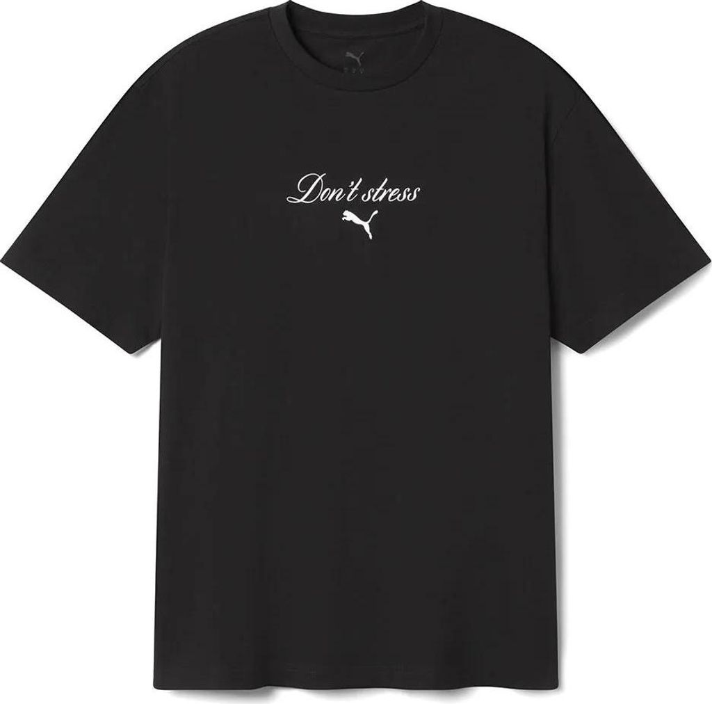 Puma Message Graphic Kurzarm-t-shirt Schwarz L Herren,Damen Schwarz L