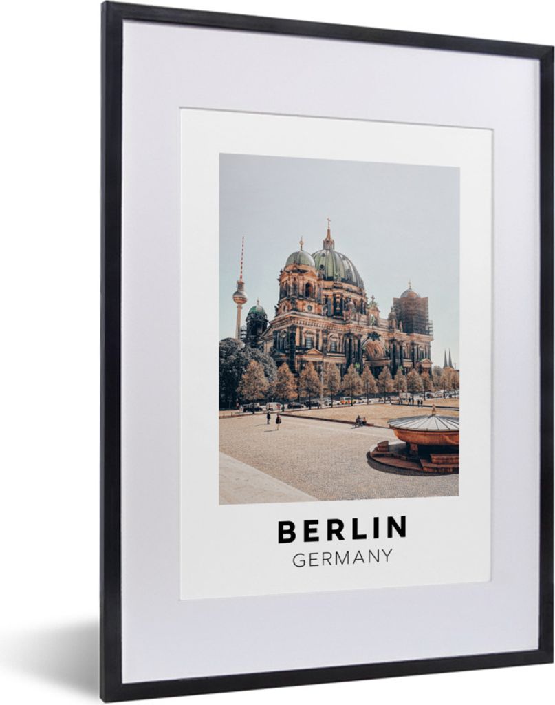 MuchoWow® Gerahmtes Poster Deutschland - Berlin - Domtoren Produktbild 