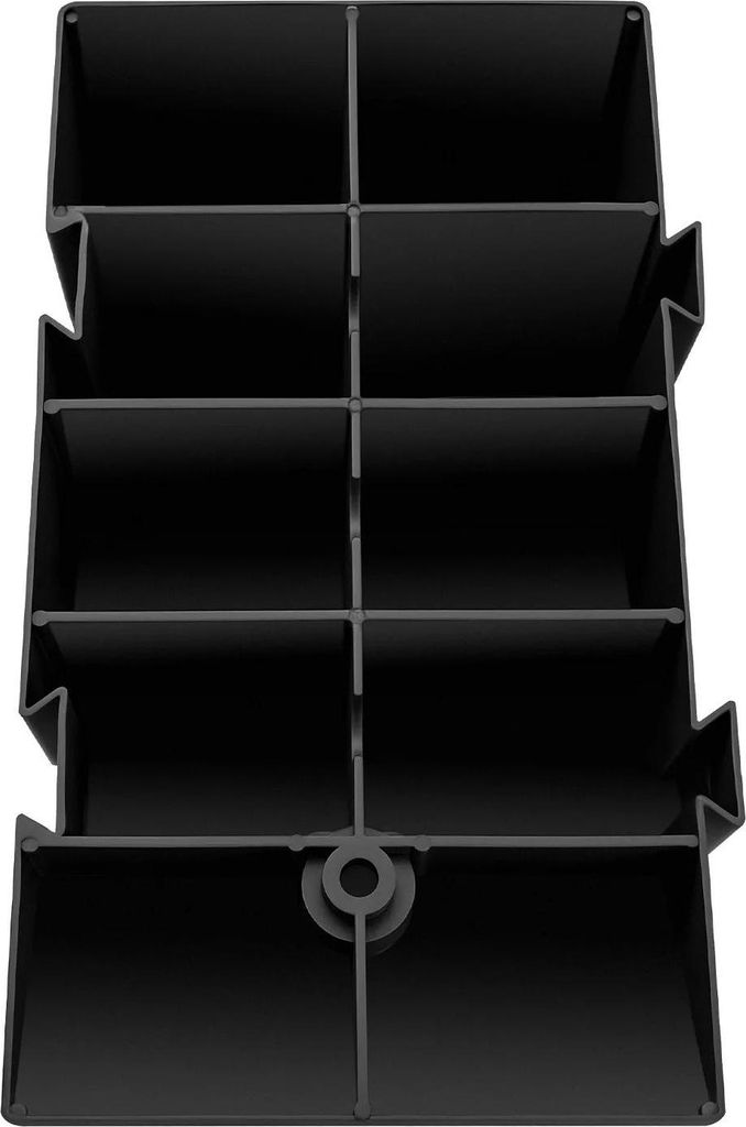 Bordsteinrampe Auffahrhilfe - Rampen-Set - Set 2-teilig - Rutschfest - Kunststoff - Maße 25×45×19 cm - Für Auto Rollstuhl Motorrad - Schwarz