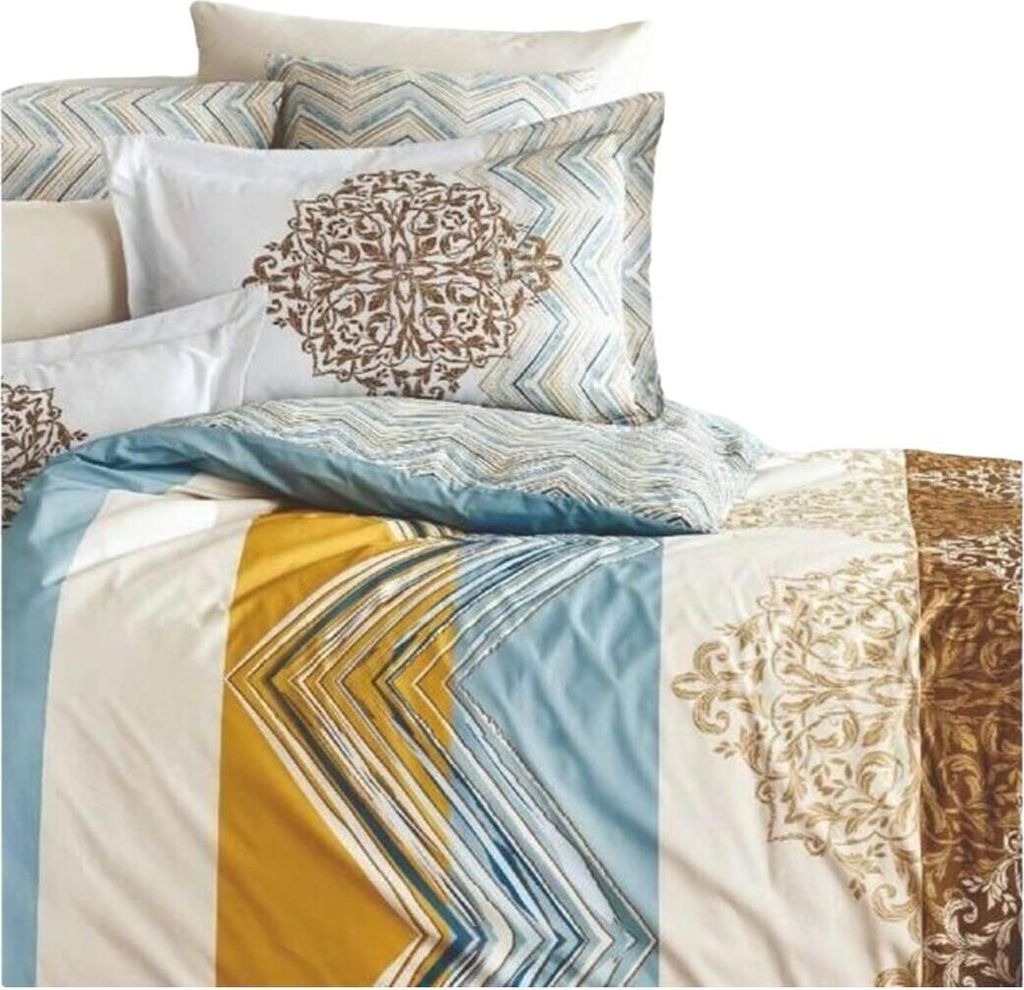 Bettbezug-Set Weiß King size 3 Stücke