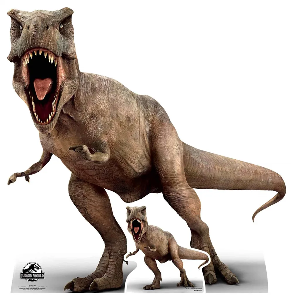 Sagoma T-Rex Jurassic World in Cartone per Cameretta e Feste Bambini
