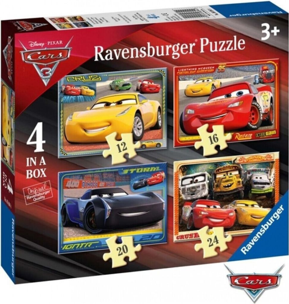 Disney Cars 3 Puzzle, 4in1 Produktbild 