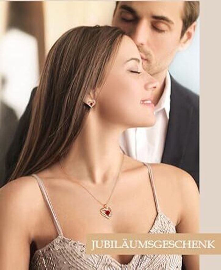 925 Sterling Silber Rosegold Forever Love Kette Damen Produktbild 7