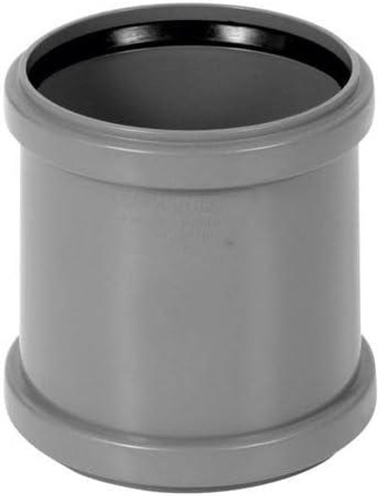 HT Muffe DN 75 Grau | Abwasser | Installation | Kanalrohrsystem | Abwasserrohr | Kanalrohr