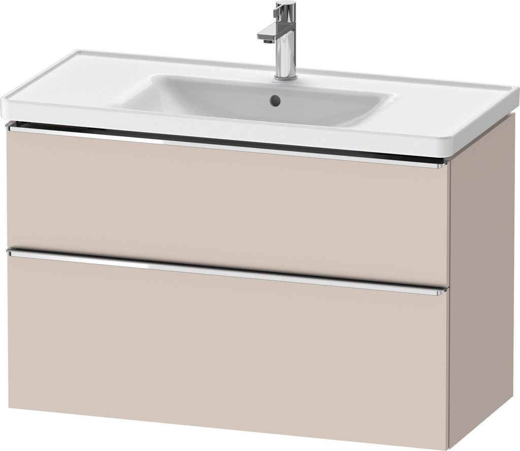 Duravit D-Neo Waschtischunterbau wandhängend, 984x625x452mm, 1 Auszug, 1 Schubkasten, mit Griff Chrom, DE4356010910000