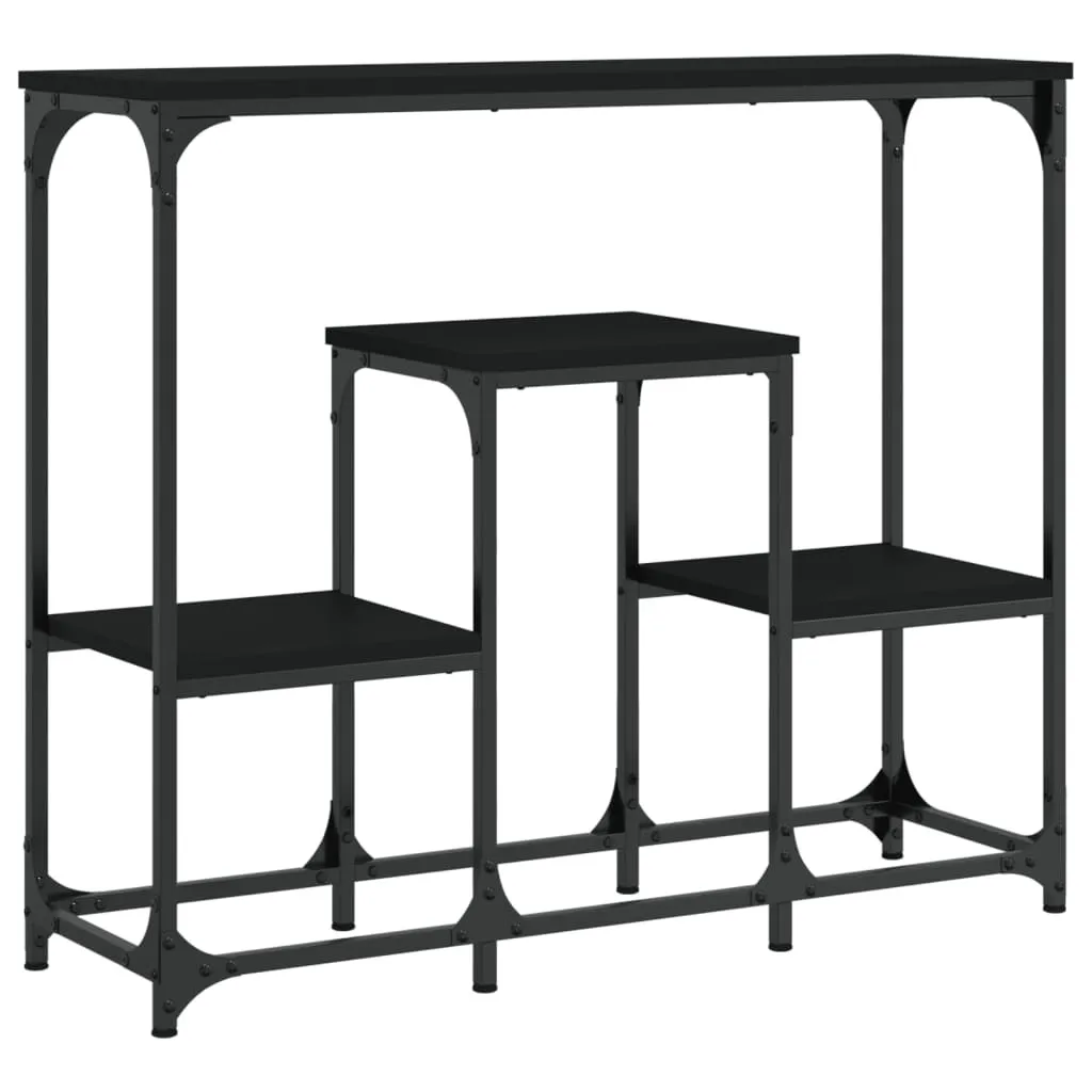 Tavolo Consolle Nero Design Industriale 89,5 cm per Arredo Casa