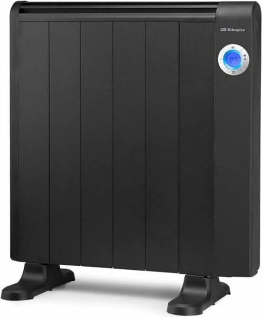 Radiateur Électrique Orbegozo RRW-1000 Wi-Fi 1000W Noir Émetteur Digital