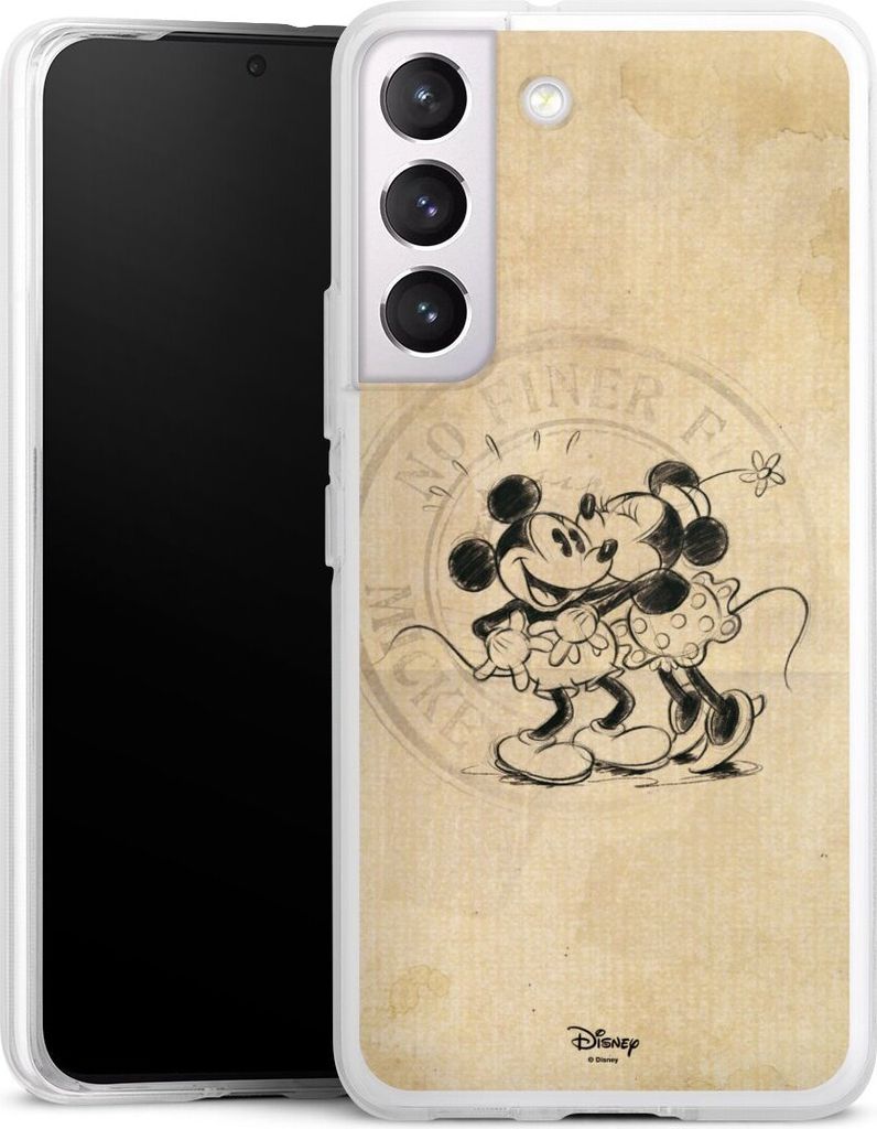 DeinDesign Handyhülle für Samsung Galaxy S22 Silikon Hülle Case Smartphone Schutzhülle Mickey Mouse Minnie Mouse Vintage