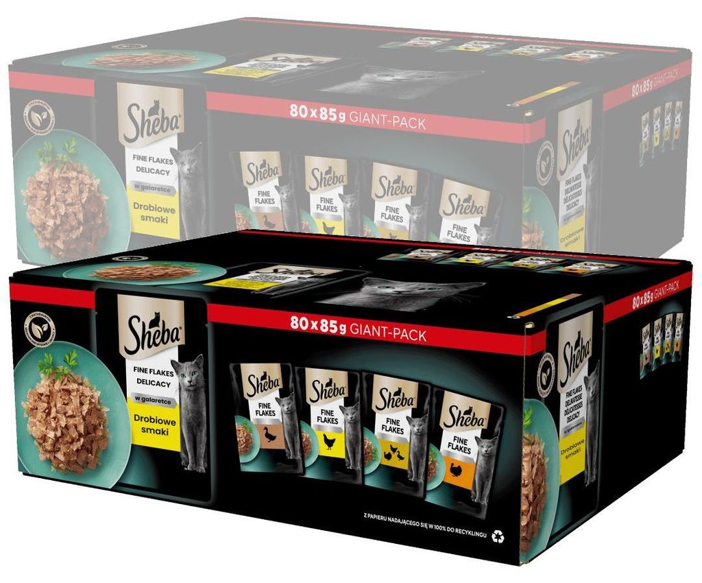 Sheba Saszetki 160x85g Delicacy Drobiowe Smaki Mokra Karma Zdjęcie produktu 