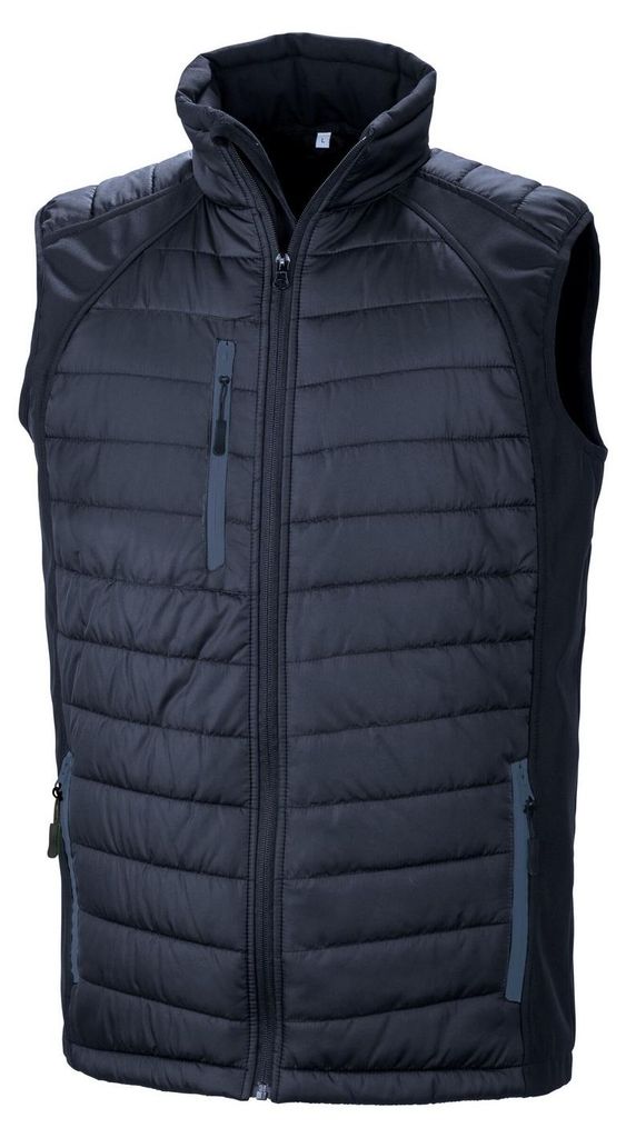 Result Genuine Recycled - "Compass" Weste Wattiert für Herren FK2533 (S) (Marineblau)