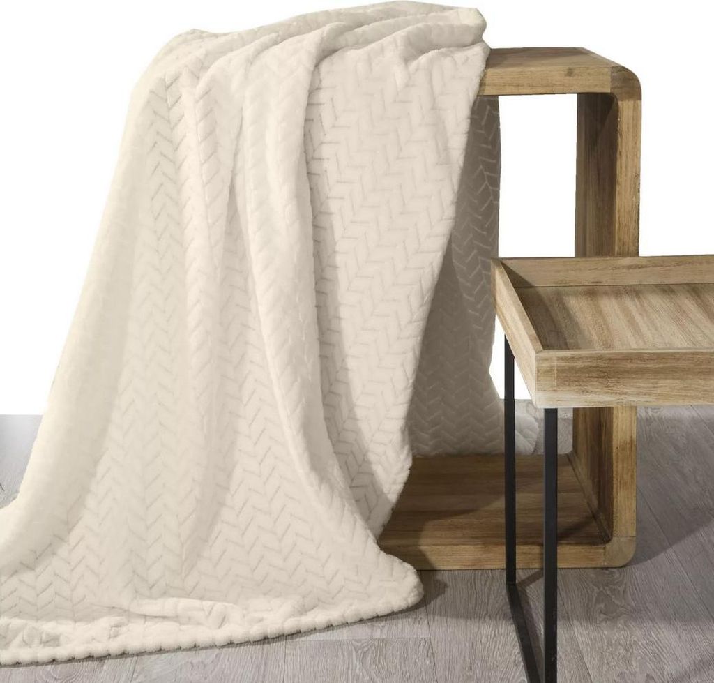 D91 Cindy Blanket 220x200 cm Beige