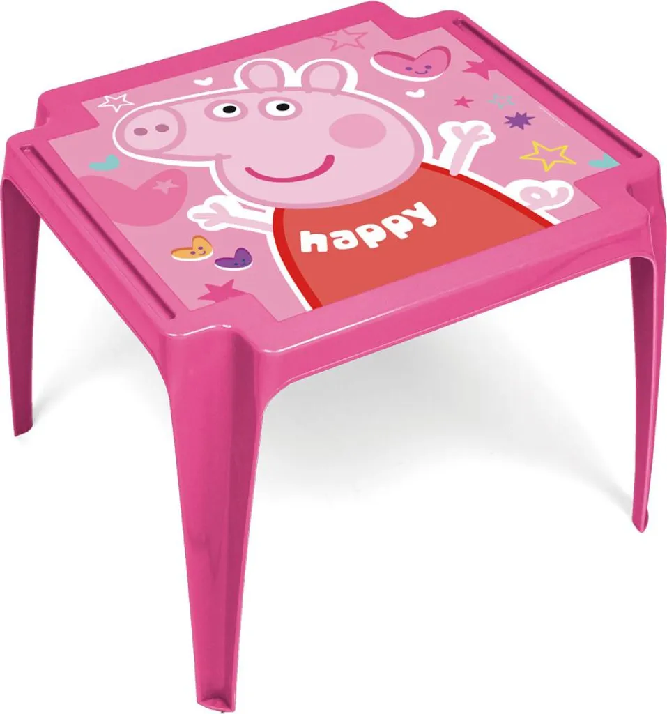 Table de jeux Peppa Pig pour dessiner et manger - Plastique durable