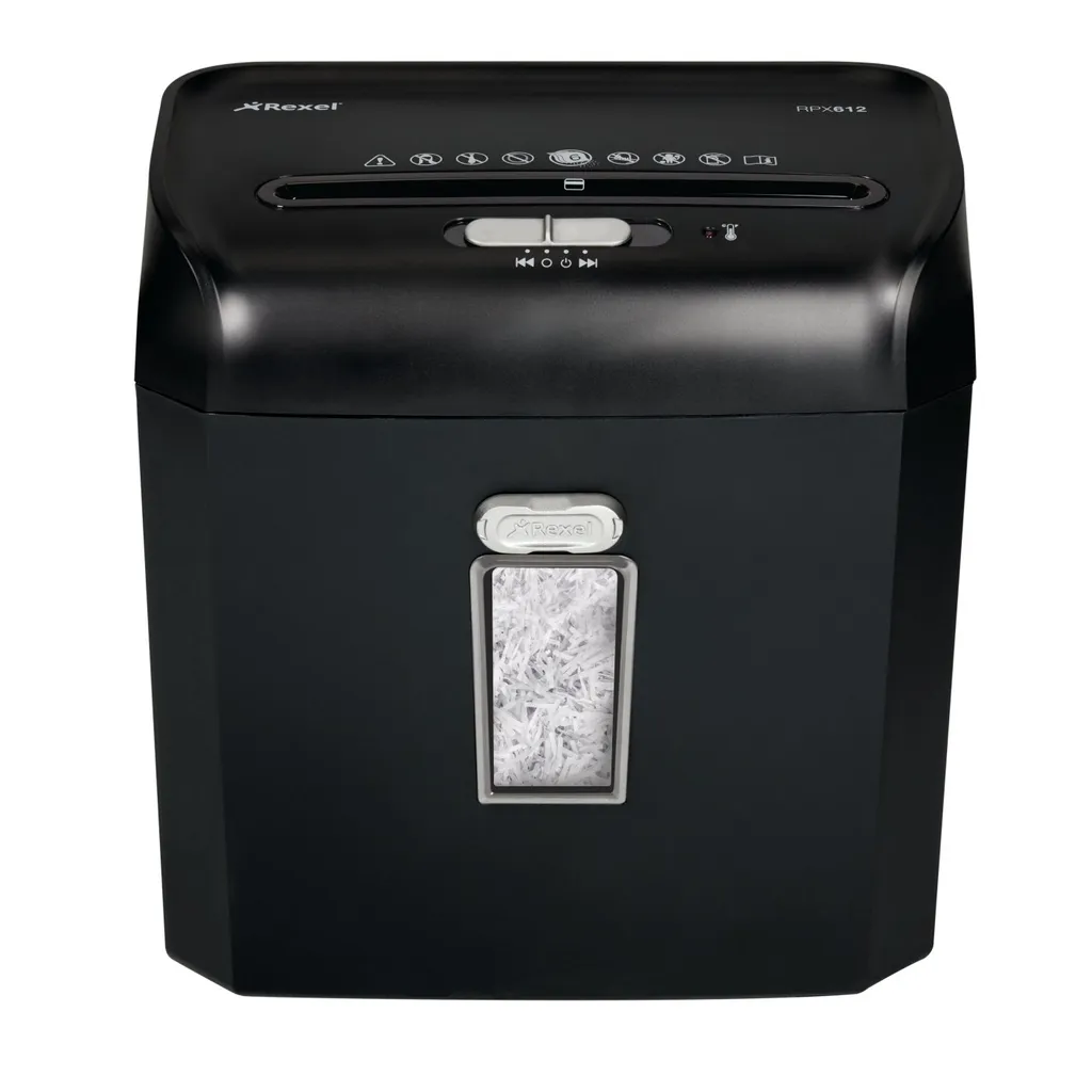 Déchiqueteuse de papier Rexel Promax RPX612 pour Bureau et Télétravail