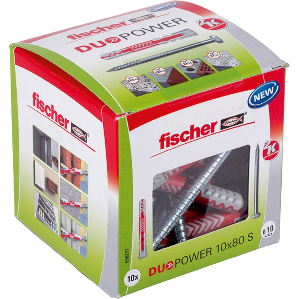 fischer 538257 fischer DuoPower 10x80 S 2K 538257 Dübel mit Zdjęcie produktu 