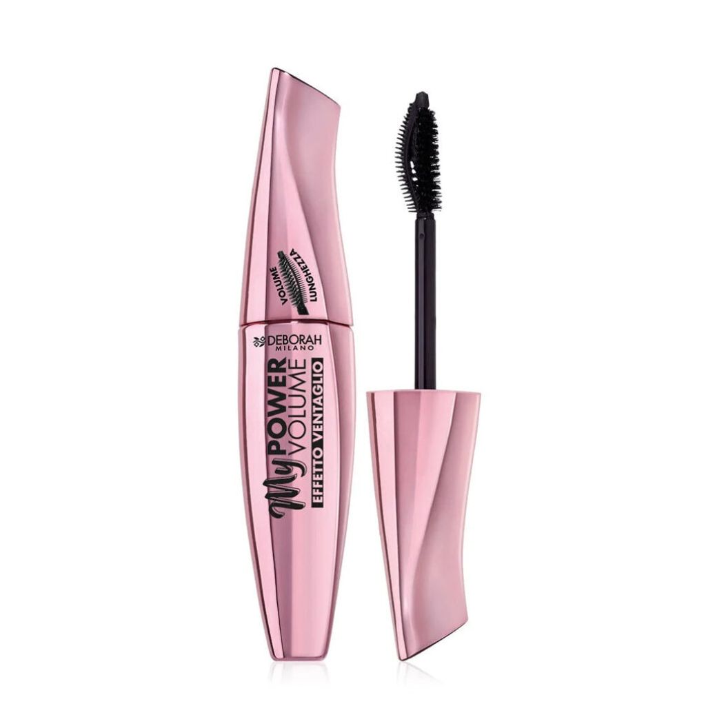 Deborah Milano Mascara My Power Volume Extra Black Fan Effect Thick Curved and Extended Extra Black