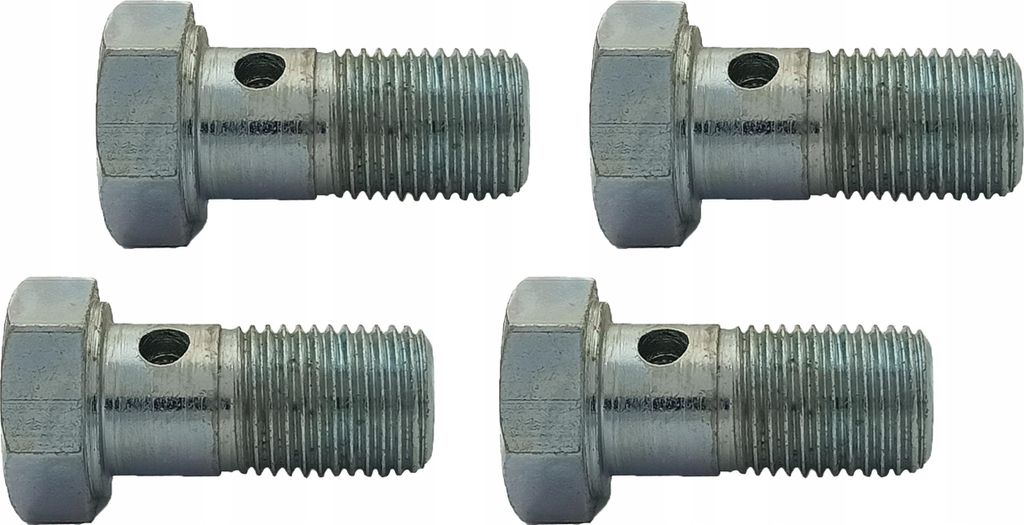 4x Durchgangsschraube – Überlaufschraube – Banjo – für Ösen M10x1 – verzinkt; SR-03