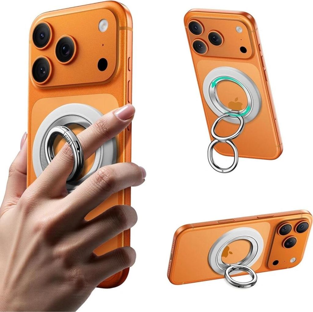 ESR Halolock 360 MagSafe Phone Ring Stand magnetischer Fingerhalter, Weiß