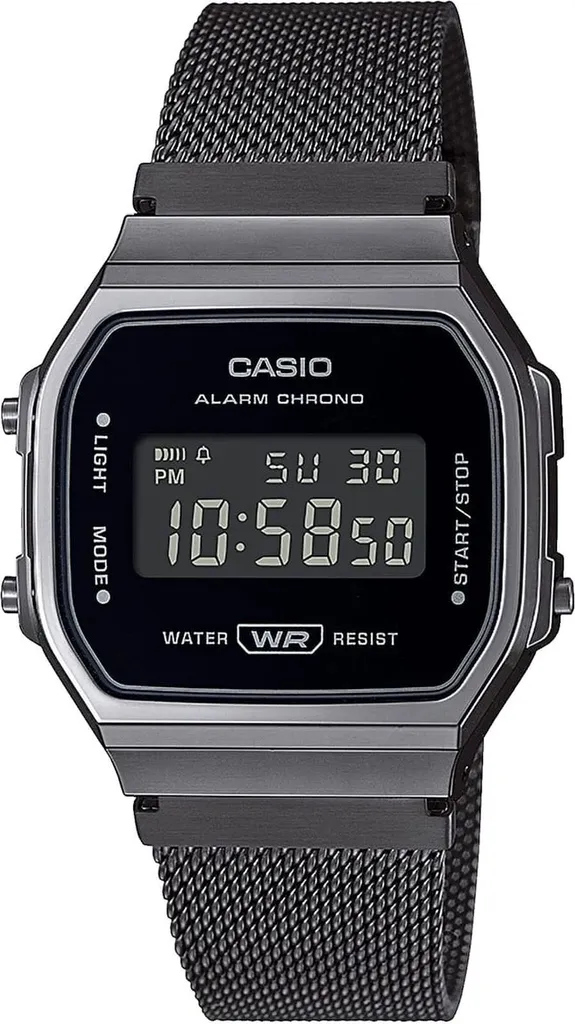 Montre Mixte Casio Vintage Noire Idéale pour un Look Rétro Chic Quotidien