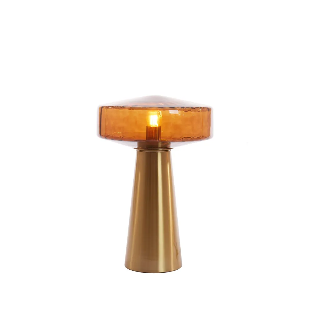 Lampe de table vtwonen Pleat marron Ø30cm : fini l'éclairage agressif