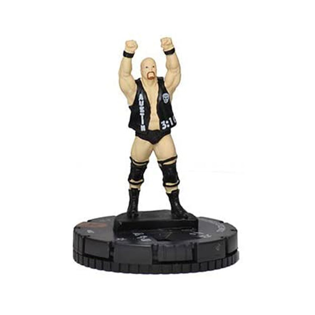 WWE HeroClix Erweiterungspaket | Stone Cold Steve Austin Figur & Charakterkarte