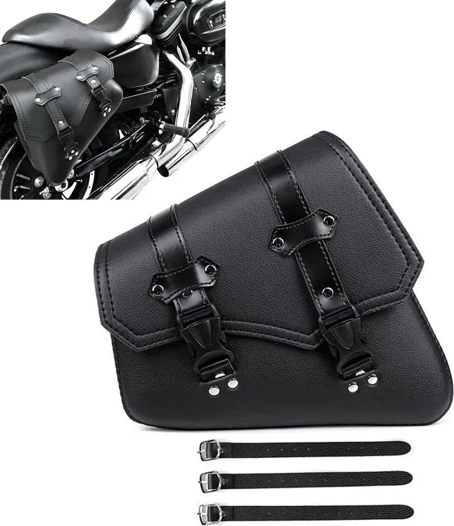 Borsa Laterale SB4 Sinistra in Pelle Sintetica per Moto Cruiser