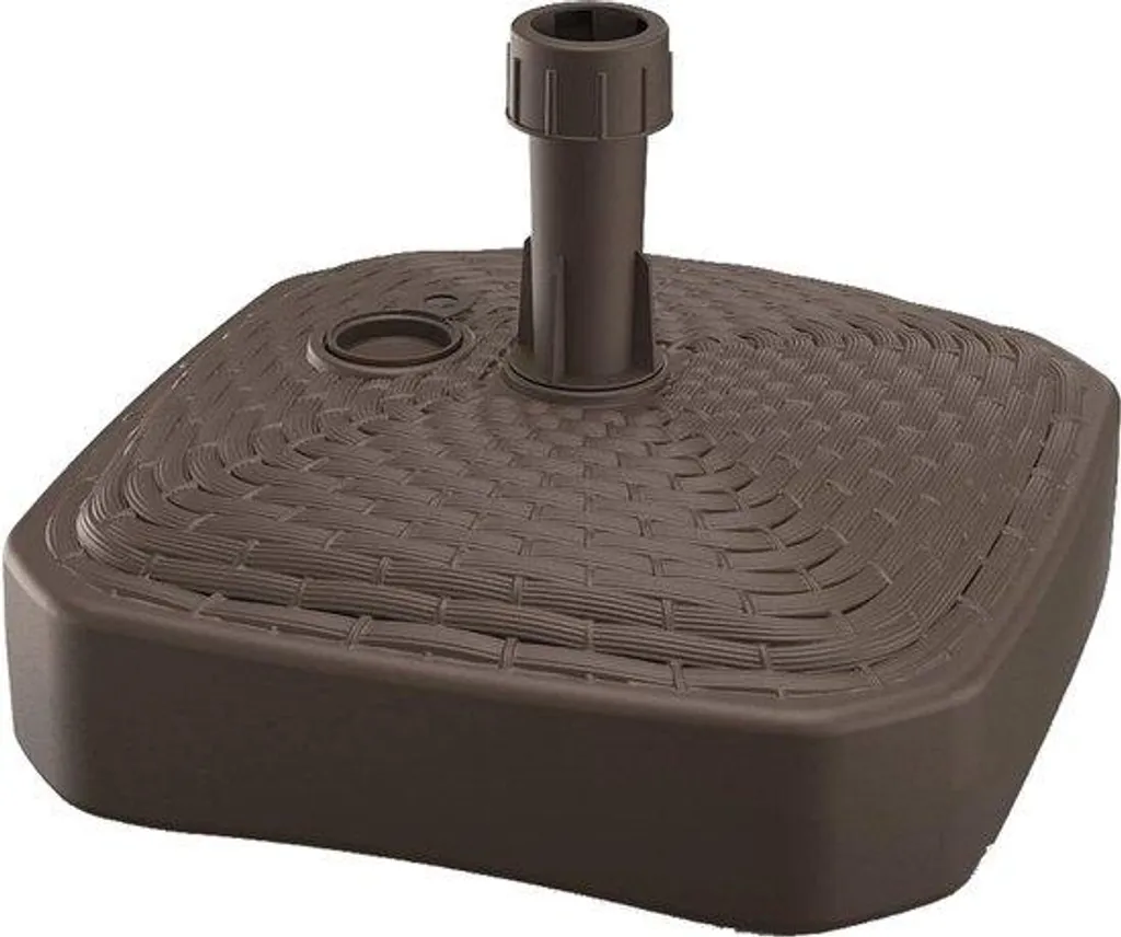Pied de parasol stable marron 39x39 cm évite le basculement au vent