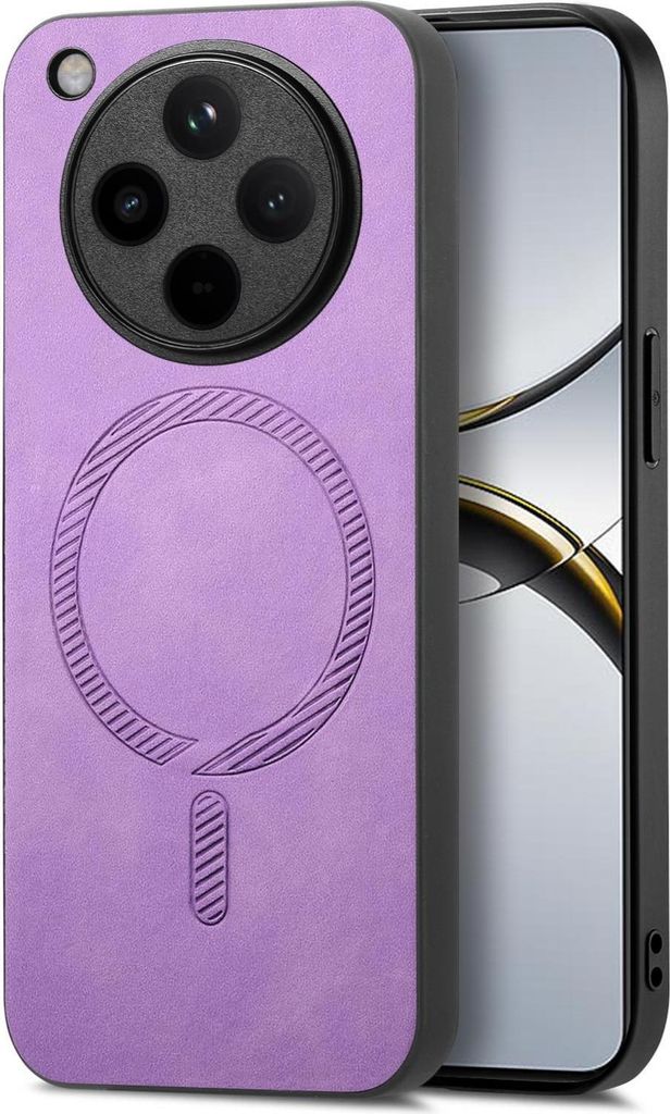 MagSafe Hülle für Oppo Find X8 Pro - Phonesta Retro Back Cover - Lila