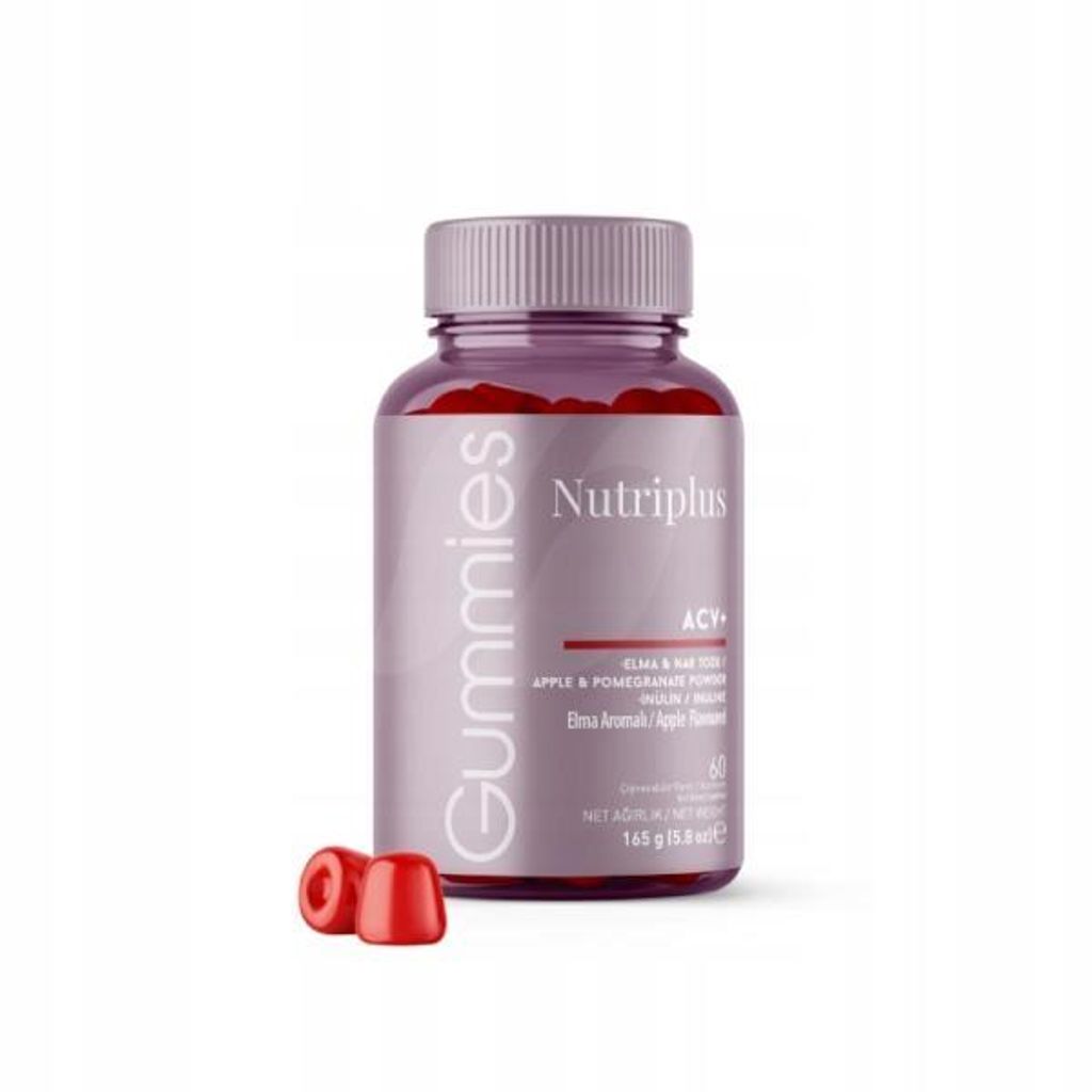 NUTRIPLUS ACV+ Gummies – Apfelessig-Gummis mit Inulin, Produktbild 